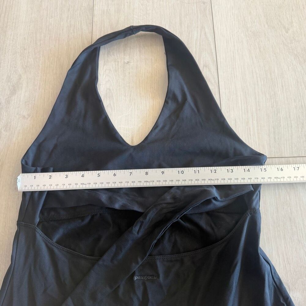 Patagonia Morning Glory Halter Dress Black Black Hiking dress size L - Picture 5 of 9